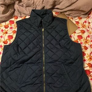 Old Navy Dark Blue Quilted Vest